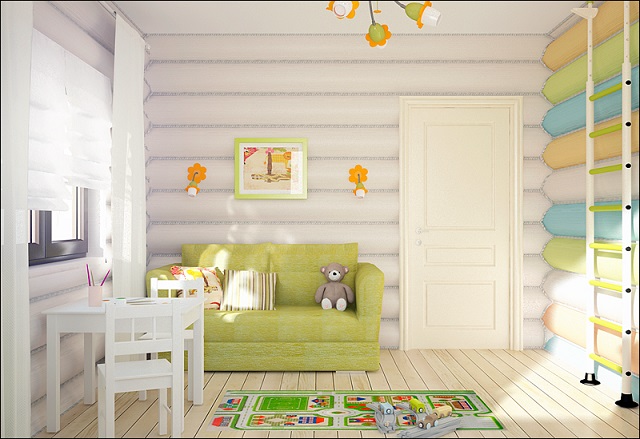 Обалденный белый деревянный дом:)