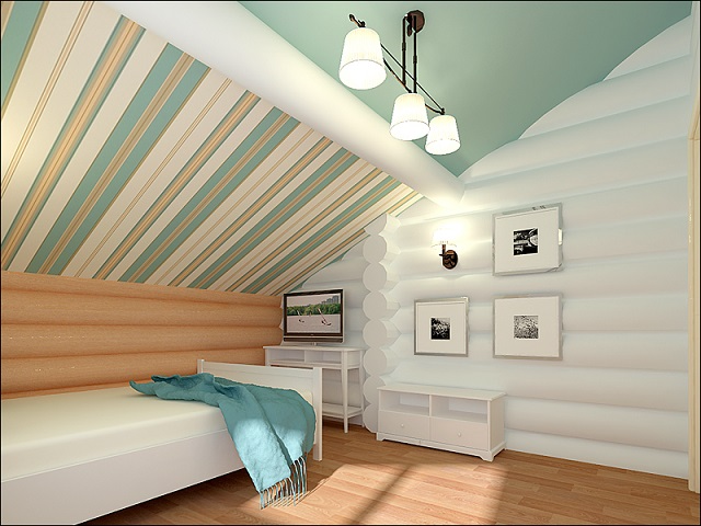 Обалденный белый деревянный дом:)