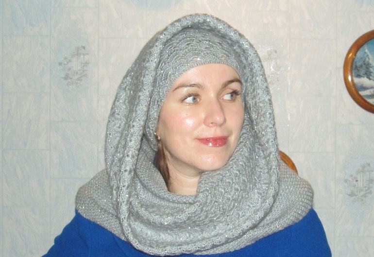 Серебристый снуд с... национальным колоритом?!