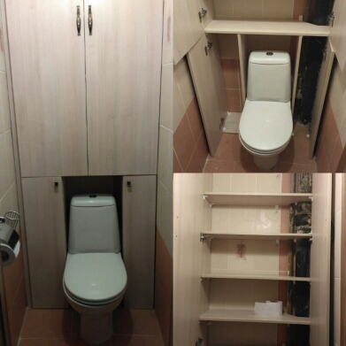 Шкаф в туалет дизайн
