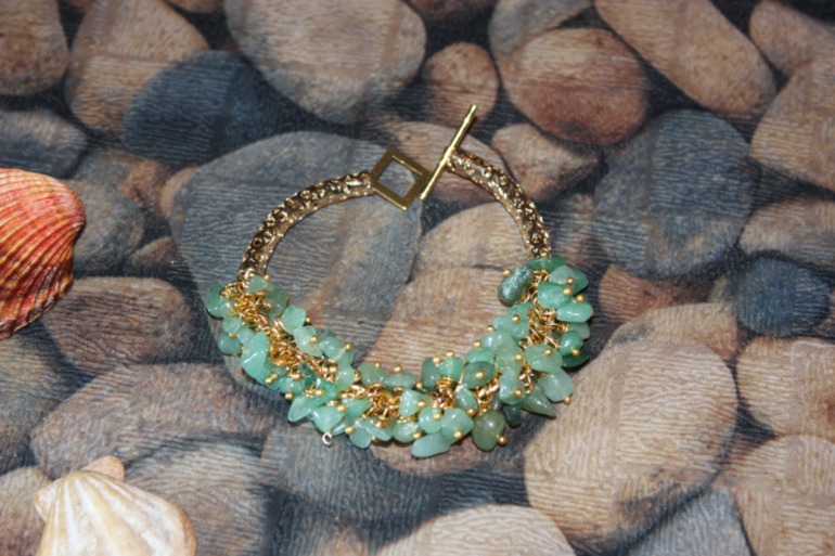 Браслеты из кожи с натуральными камнями. Новая коллекция!!! СКИДКИ!!!!!!