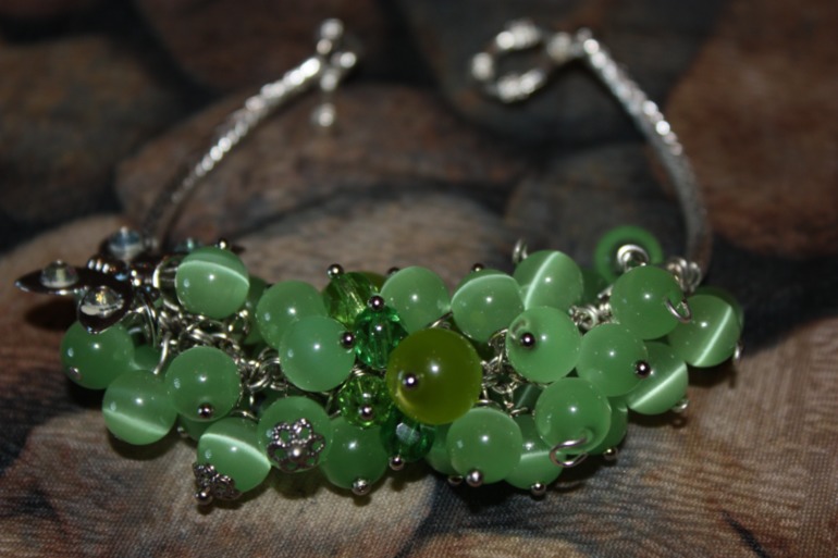 Браслеты из кожи с натуральными камнями. Новая коллекция!!! СКИДКИ!!!!!!