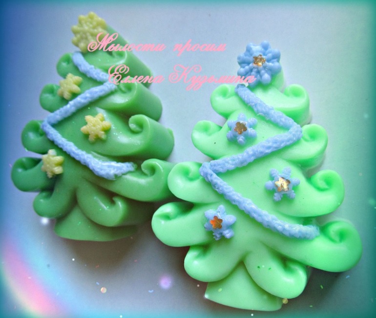 Мыльный набор Снеговик с елкой