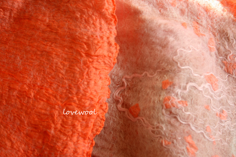 валяный комплект 1-  Шапочка и шарф