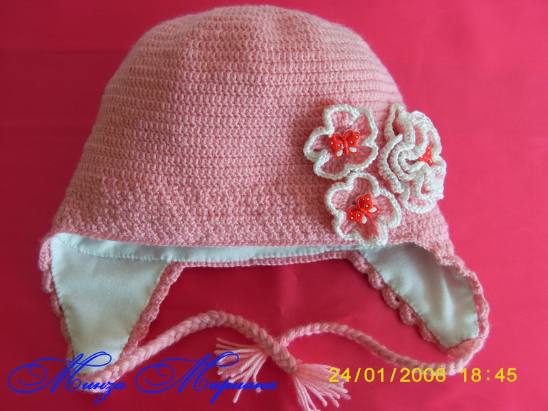 Шапочка с подкладом