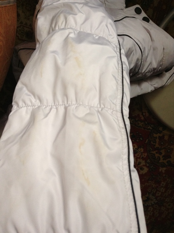 SOS!!! Пятна на зимнем пальто!!!