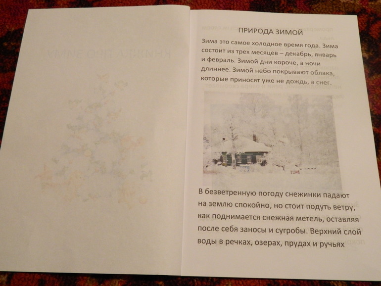 Книжка про зиму