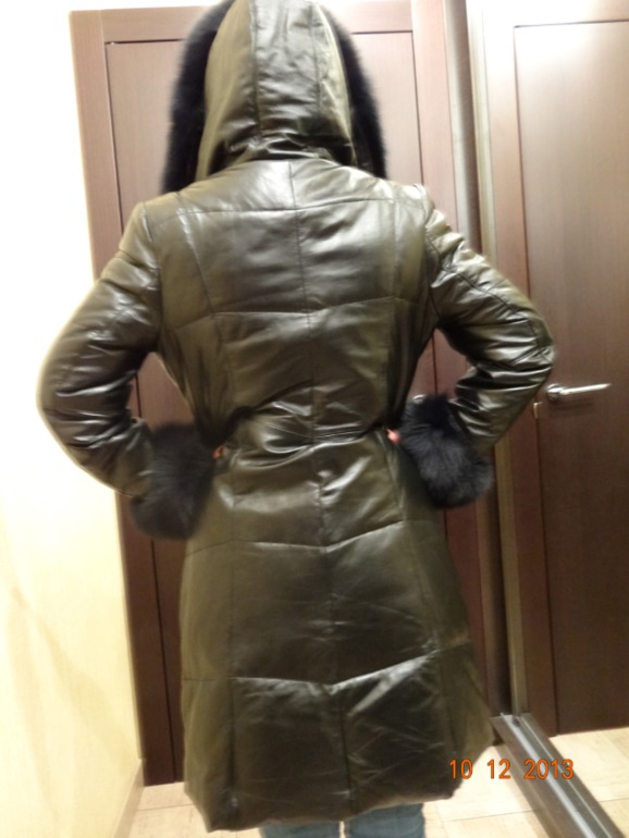 Пристрой! Кожаный пуховик