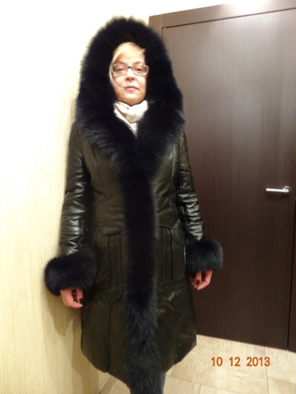 Пристрой! Кожаный пуховик