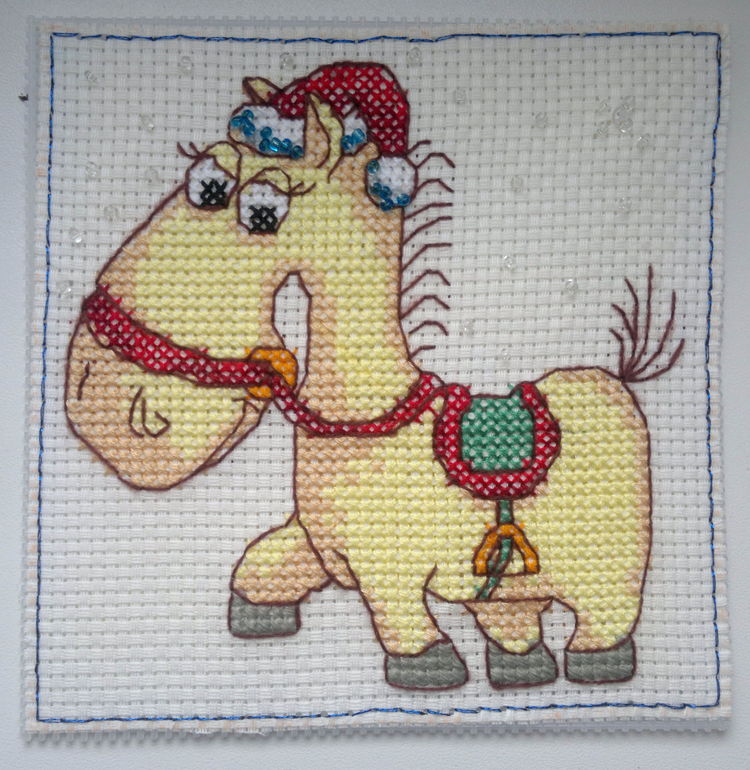 Мой первый новогодний магнитик