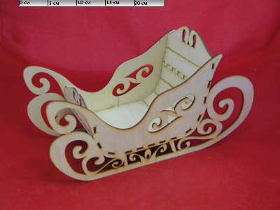 Заготовка для декупажа. Сани