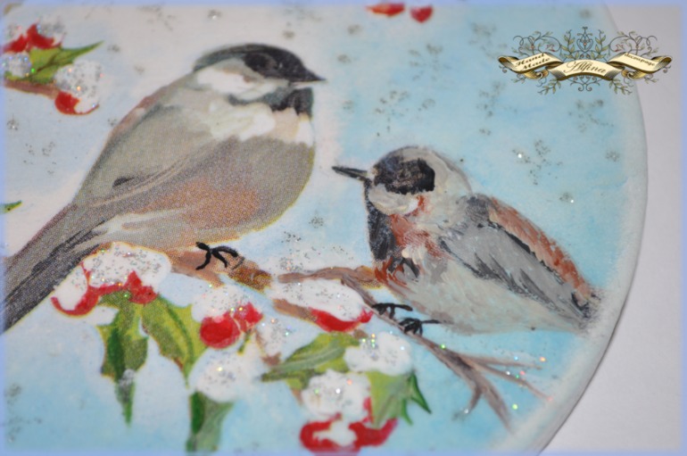 Настенная новогодняя игрушка-панно