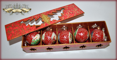 Набор елочных игрушек "Новый год в ажуре"