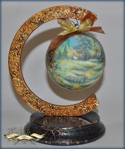 Интерьерные новогодние шары.