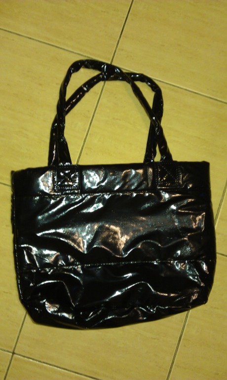 В НАЛИЧИИ !!! Текстильная лаковая сумка (чёрный) - 300руб.