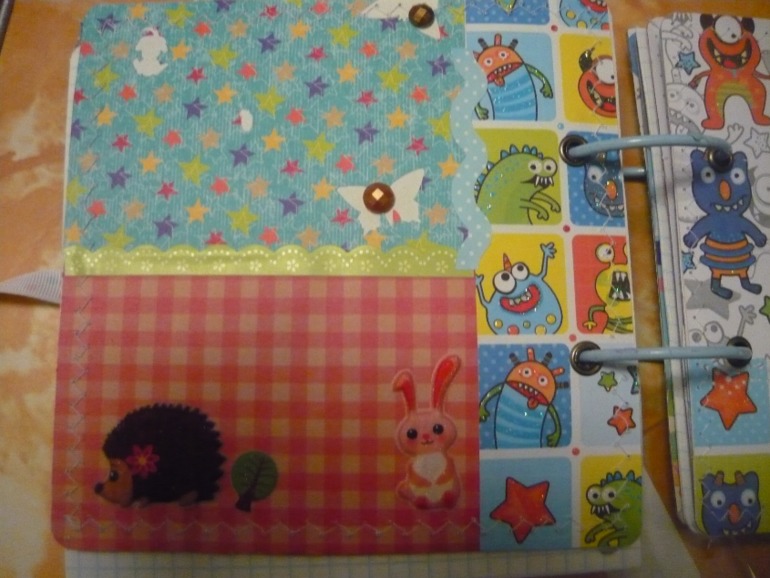 Мини альбомчик , сделанный с племяшем)