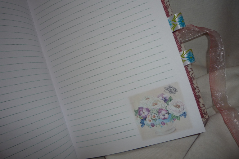 Цветочный кулинарный блокнот.