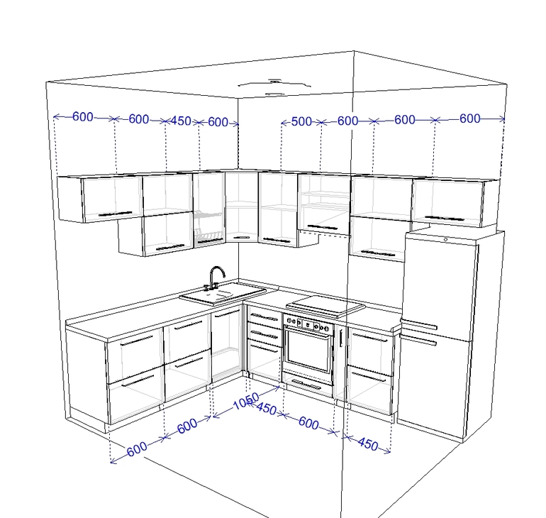 Помогите с планировкой кухни
