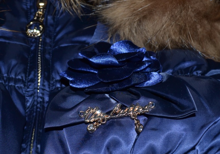 Пристрою итальянский пуховик сказочной красоты р-р 98 маломерит!