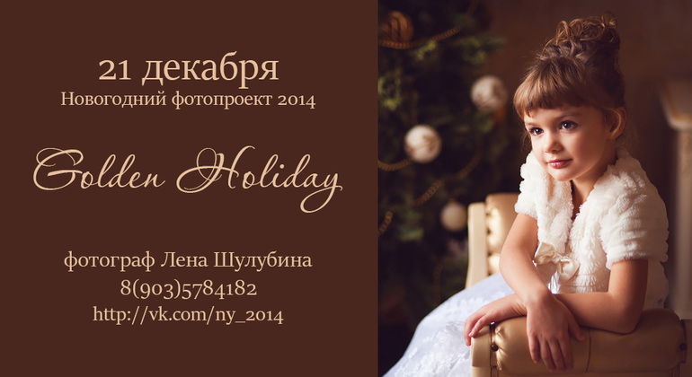 Новогодний фотопроект 2014. дополнительный день. Осталось три места.