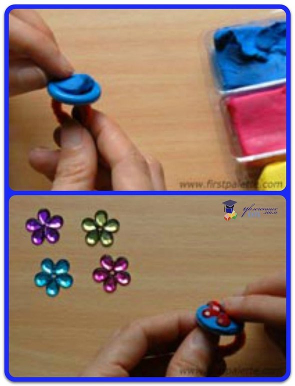 Кольца и браслеты из … пуговиц.