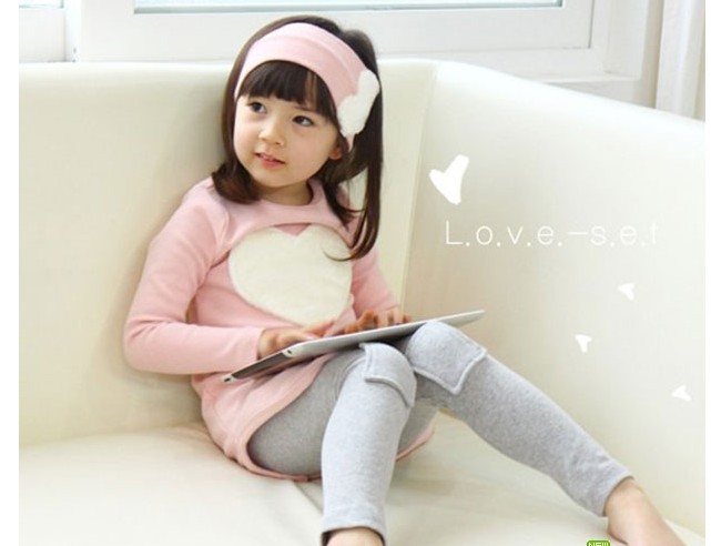 Комплект Сердце - Туника, лосины и повязка 350руб РОЗОВЫЙ ЦВЕТ.