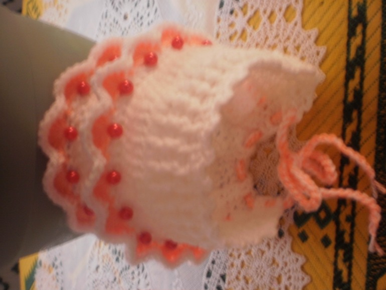 Чепчик для новорожденых