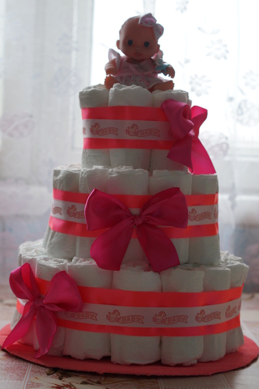 Делаю торы из памперсов))