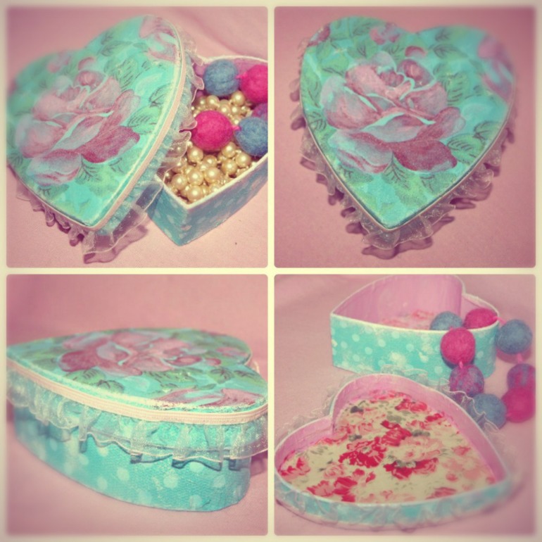 Коробка в стиле шебби шик