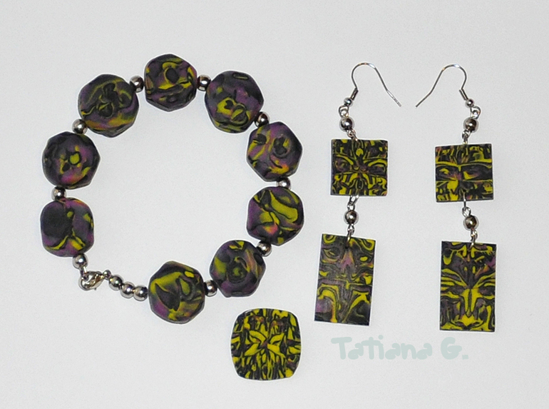 Браслет и сережки