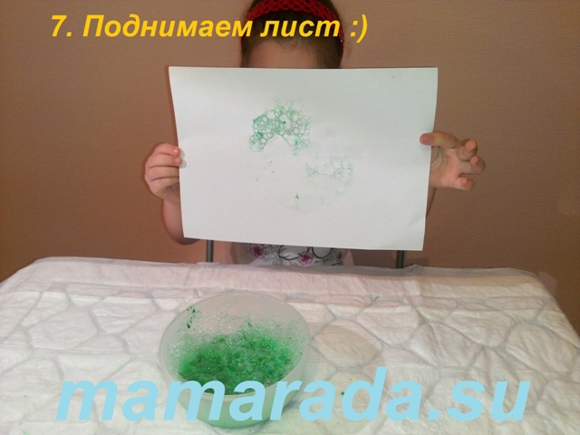 Наш опыт с мыльными пузырями и красками