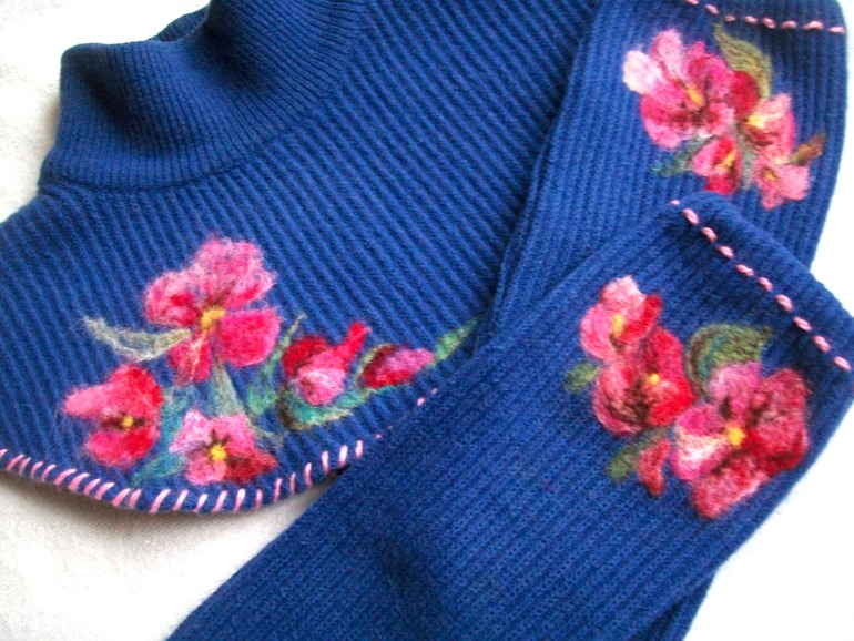 Валяние на трикотаже - удивительная техника!