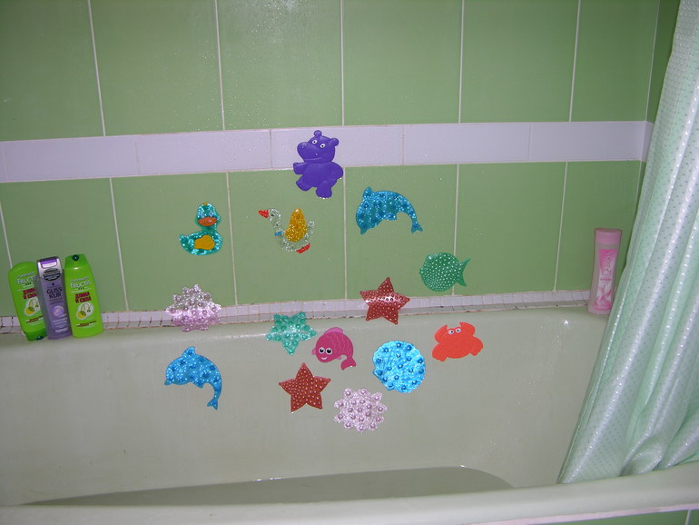 хвастаюсь мини-ковриками для ванны!