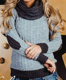 Джемпер с косами