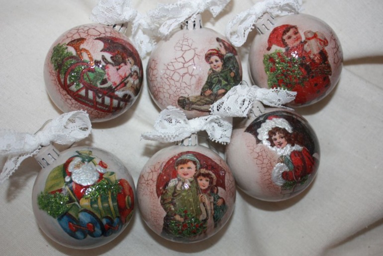 Шарики на ёлку ручной работы. Для создания неповторимого стиля и дизайна