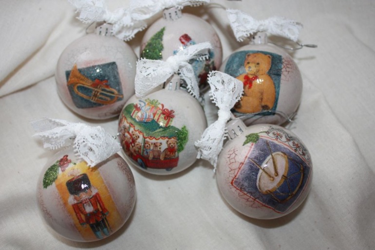 Шарики на ёлку ручной работы. Для создания неповторимого стиля и дизайна