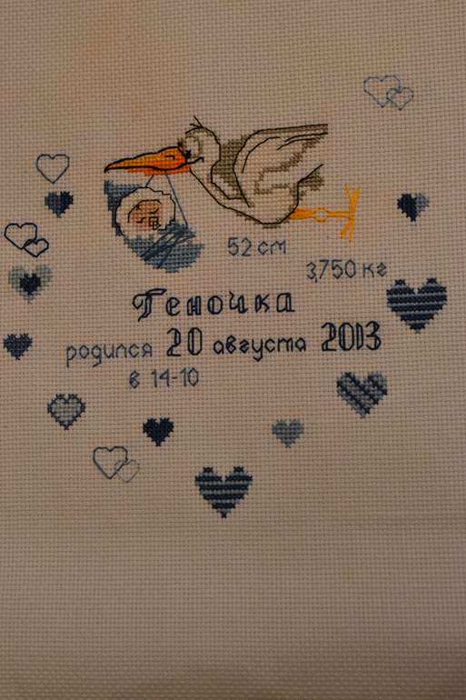 Метрика с аистом