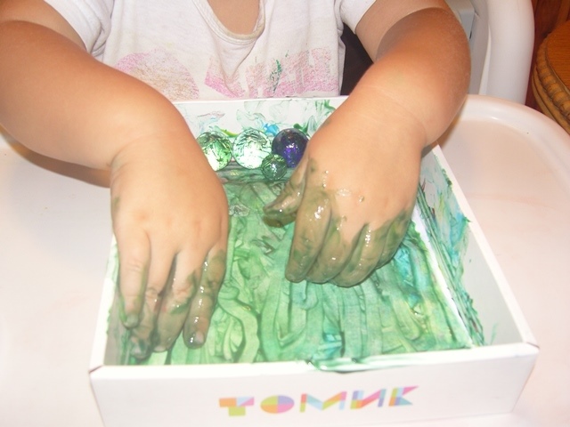 Рисование шариками марблс