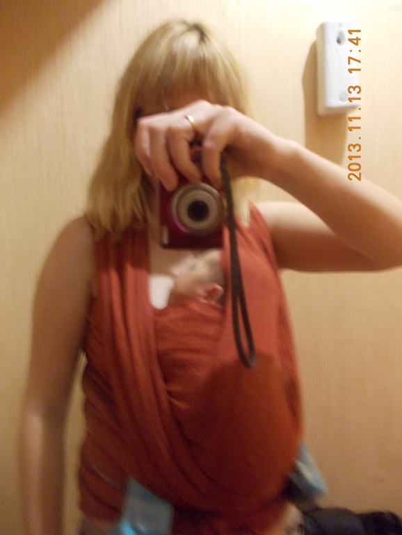 Первая намотка маленького в хлопок.