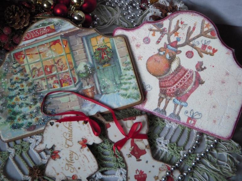 Новогодний декупаж.