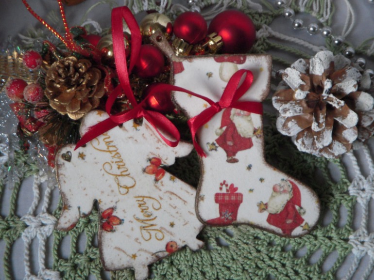 Новогодний декупаж.