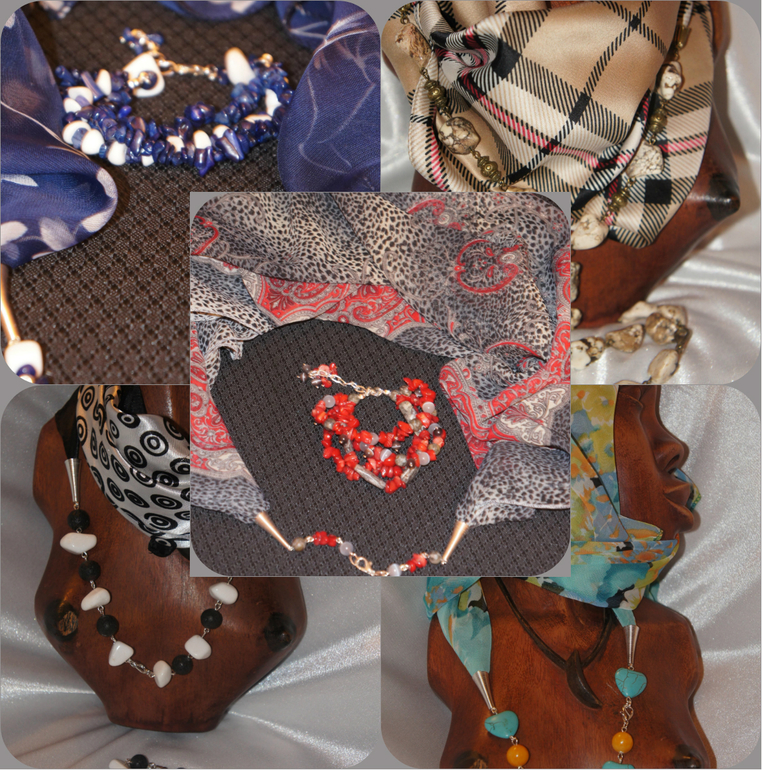 Шейное украшение. Ручная работа.