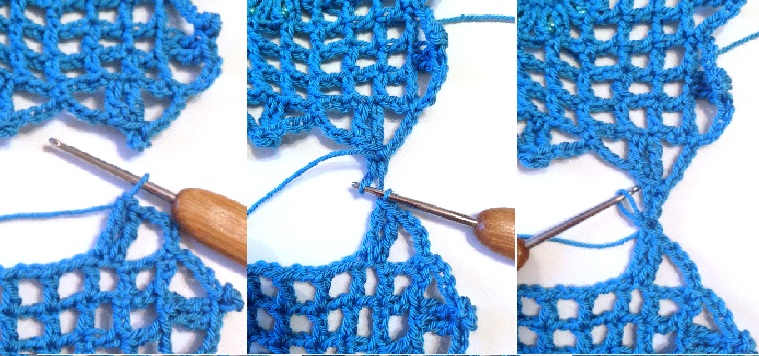 Длинный жилет из квадратных мотивов