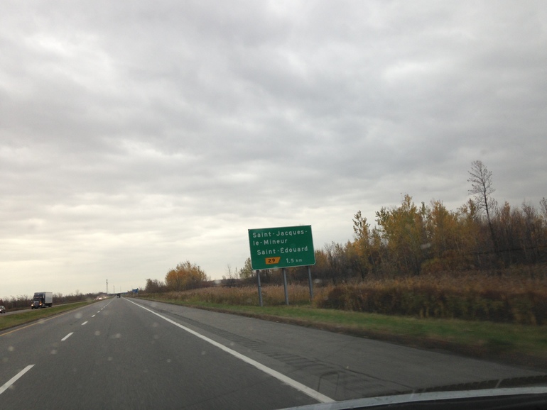 Montreal-Burlington. 22 октября 2013. Телефонофото.