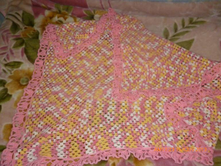 солнечный плед) 115*115 см