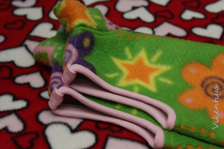 МК по пошиву простой жилетки из флиса.