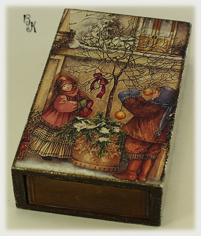 "Наряжаем "ёлку"" короб для сладкого подарка