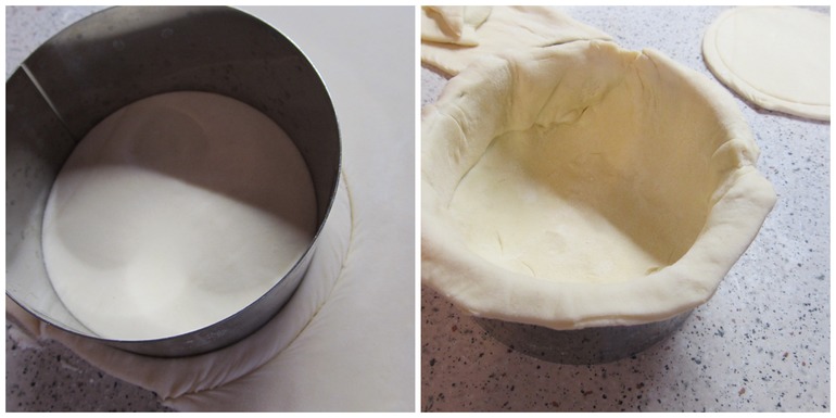 Мини-пирог с курицей и черносливом