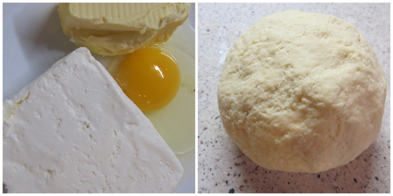 Киш творожный с кабачками и креветками