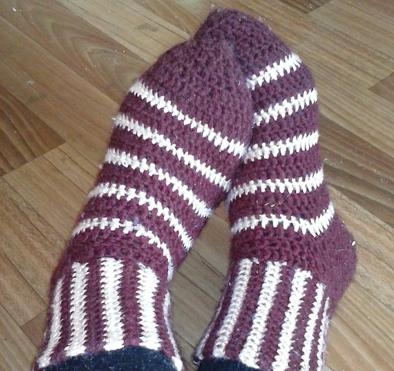 носки крючком